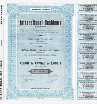 International Residence S.A., 1971