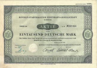 Rinteln-Stadthagener Eisenbahn-Gesellschaft Hamburg, 1951