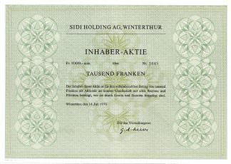 SIDI Holding AG, Winterthur (1970)