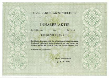 SIDI Holding AG, Winterthur (1970)