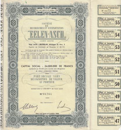 Societe de Recherches et d Exploration EELEN-ASCH, 1949 – Bild 2