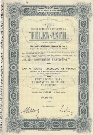 Societe de Recherches et d Exploration EELEN-ASCH, 1949