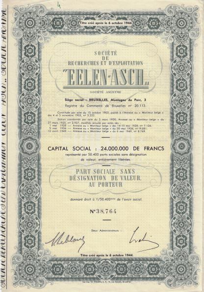 Societe de Recherches et d Exploration EELEN-ASCH, 1949