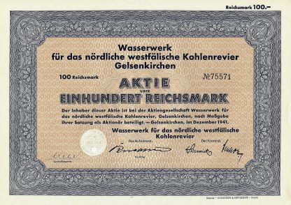 Wasserwerk für das nördliche westfälische Kohlenrevier Gelsenkirchen, 1941