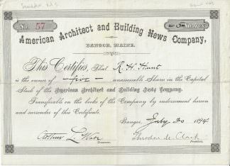 American Architect and Building News Company, 1894