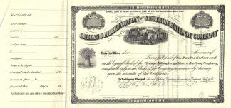 Chicago Millington and Western Railway Company, ca. 1870-1879