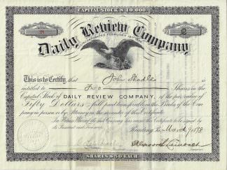 Daily Review Company, 1898