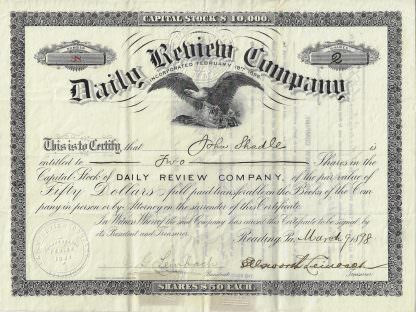 Daily Review Company, 1898