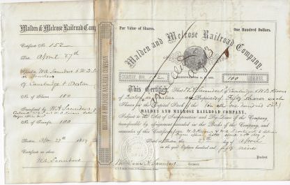 Malden and Melrose Railroad Company (1859)