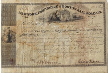 New York, Providence & Boston Rail Road Co., 1835