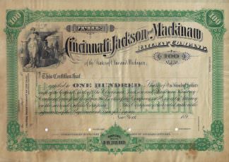 The Cincinnati, Jackson and Mackinaw Railway Company, New York, 1890er Jahre