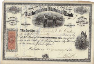 The Hackettstown National Bank, 1866