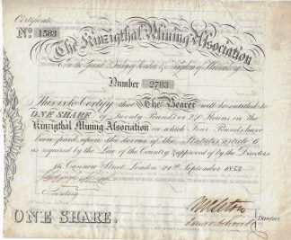 The Kinzigthal Mining Association (Bergbauverein Kinzigthal), 1853