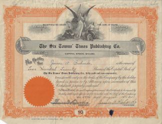 The Six Towns´ Times Publishing Co., 1921