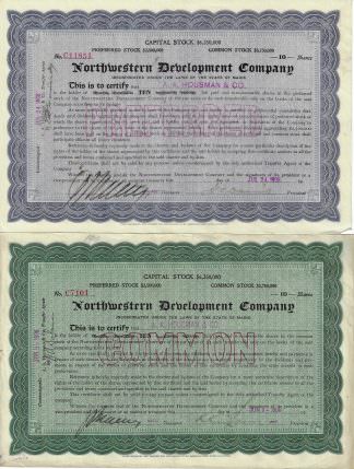 Northwestern Development Company 1906