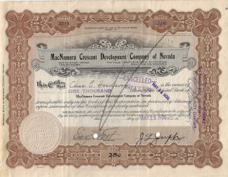 MacNamara Crescent Development Company of Nevada