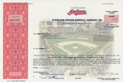 Cleveland Indians Baseball Company, Inc.