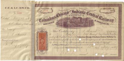 Columbus, Chicago and Indiana Central Railway Company