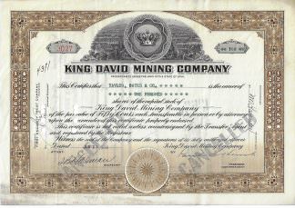 King David Mining Company, 1936