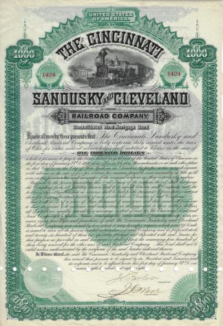 The Cincinnati, Sandusky and Cleveland Railroad Company, 1888