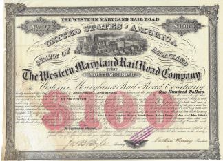 The Western Maryland Rail Road Company, 1858