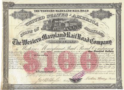 The Western Maryland Rail Road Company, 1858