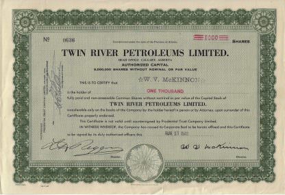 Twin River Petroleums Limited, 1948