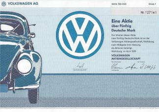 Volkswagen Aktiengesellschaft, 1991, 50 DM (VW AG)