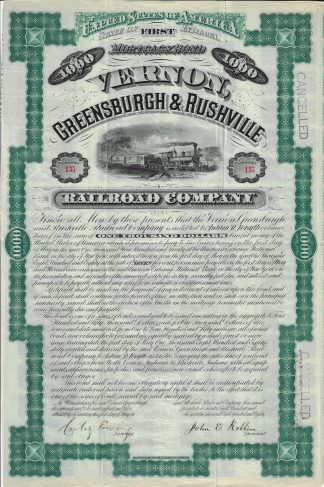 Vernon, Greenburgh & Rushville Railroad Company, 1880