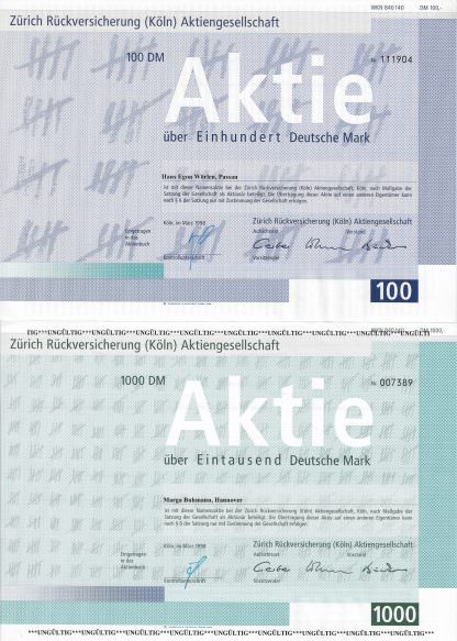 Zürich Rückversicherung (Köln) Aktiengesellschaft, 1998
