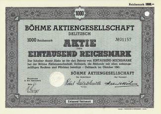 Böhme Aktiengesellschaft Delitzsch, 1941