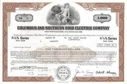 Columbus and Southern Ohio Electric Company (heute: American Electric Power)