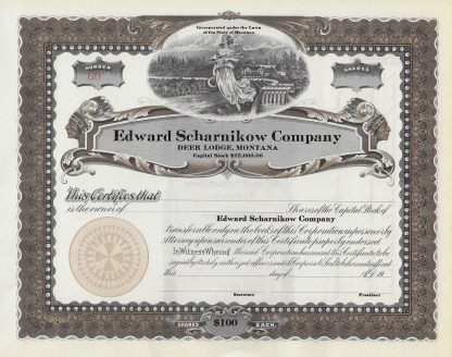Edward Scharnikow Company, Deer Lodge, Montana