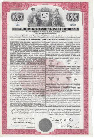 General Foods Overseas Development Corporation, 1967