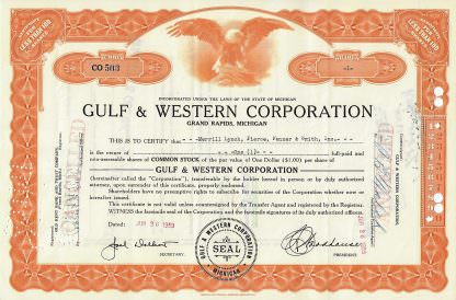 Gulf & Western Corporation, Grand Rapids, Michigan