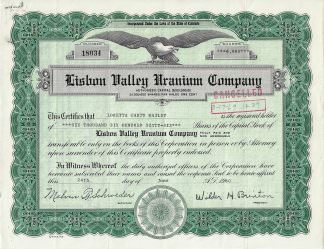 Lisbon Valley Uranium Company