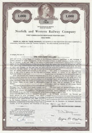 Norfolk and Western Railway Company, 1980er Jahre