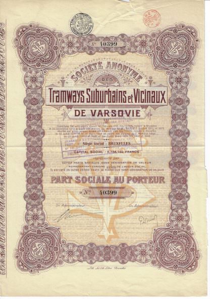 S.A. des Tramways Suburbains et Vicinaux de Varsovie