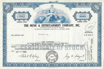 The Music & Entertainment Company, Inc.