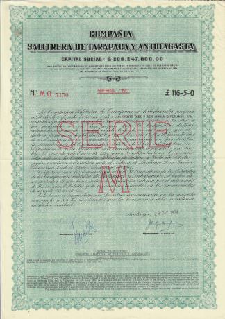 Compania Salitrera de Tarapaca Y Antofagasta, 1934