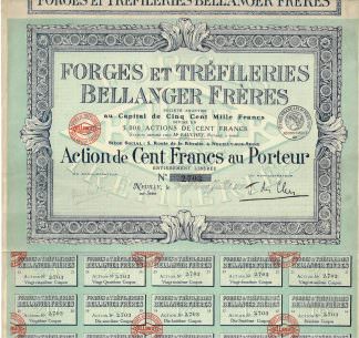 Forges et Trefileries Bellanger Freres S.A., 1916