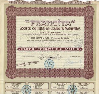 "Francita" Societe de Films en Couleurs Naturelles S.A., 1932