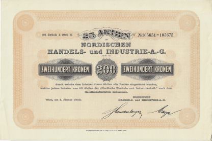 Nordische Handels- und Industrie-A.-G., 1922