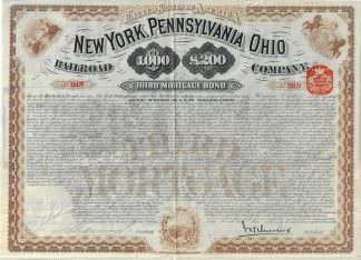The New York, Pennsylvania and Ohio Railroad Company, 1880