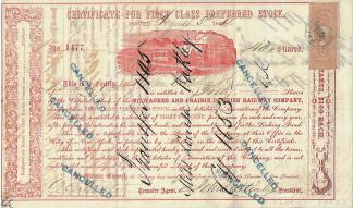 Milwaukee and Prairie Du Chien Railway Company, 1864