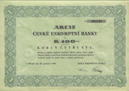 Böhmische Escompte-Bank, 1939 – Bild 3