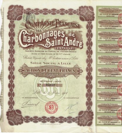 Compagnie Francaise des Charbonnages de Saint Andre (Espagne) S.A., Lille