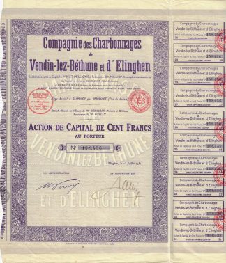 Compagnie des Charbonnages d-lez-Bethune et d'Elinghen S.A., 1930