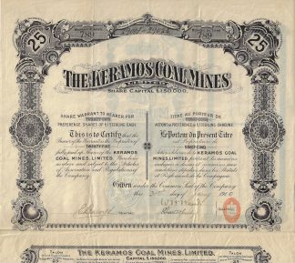 The Keramos Coal Mines Limited, 1910