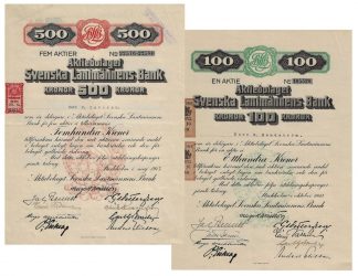 Aktiebolaget Svenska Lantmännens Bank, 1917/1918